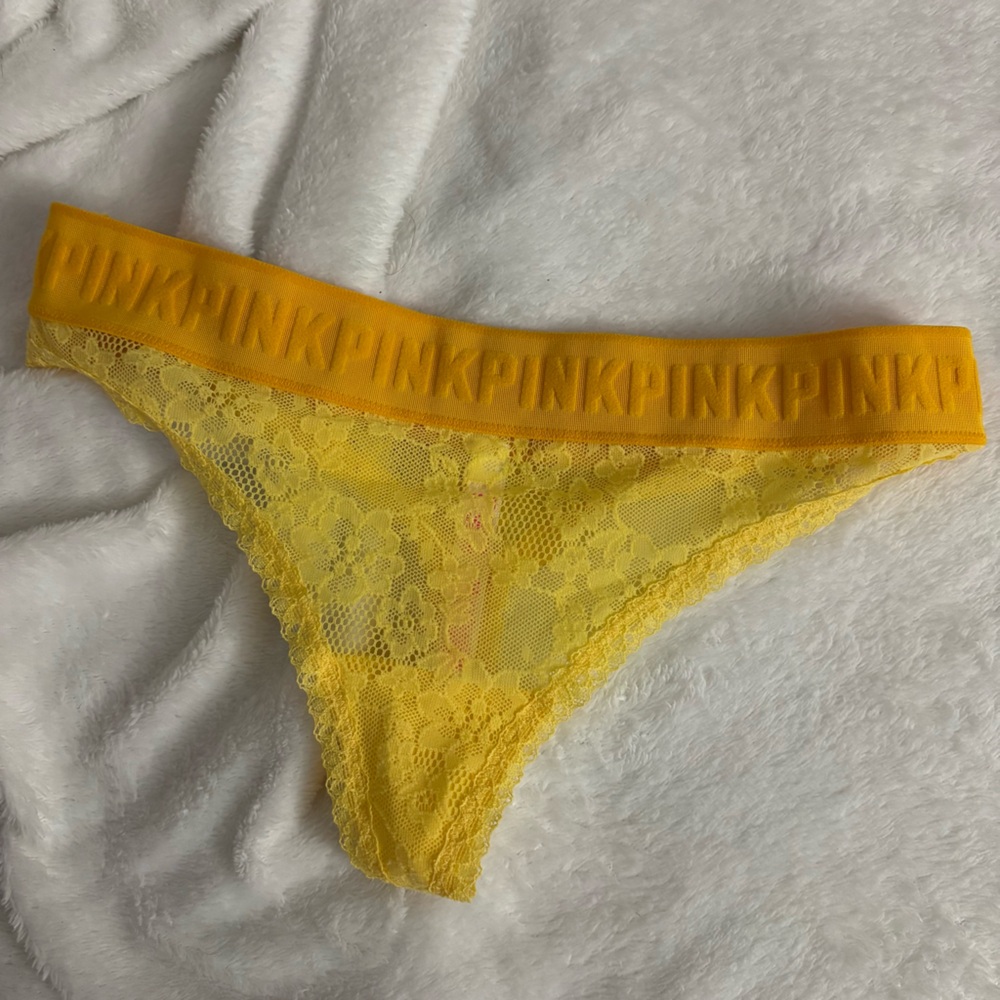 Yellow Lace Thong *NEVER WORN*